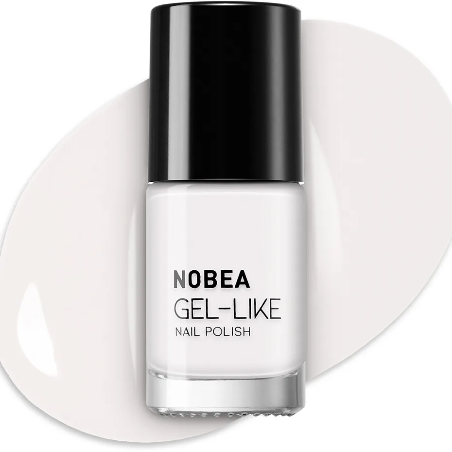 NOBEA Day-to-Day Gel-like Nail Polish geelimäinen kynsilakka sävy Snow white #N57 6 ml