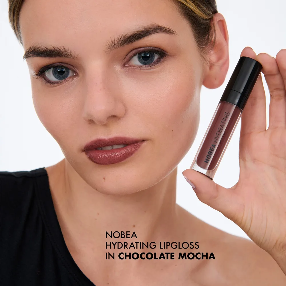 NOBEA Day-to-Day Hydrating Lipgloss Återfuktande läppglans Chocolate Mocha 7 ml