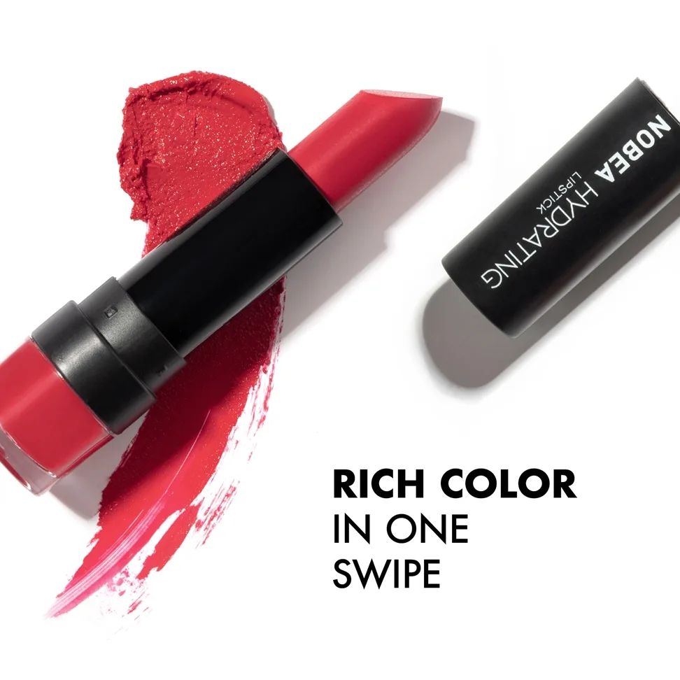 NOBEA Day-to-Day Hydrating Lipstick kosteuttava huulipuna sävy Scarlet Red #L13 4.5 g