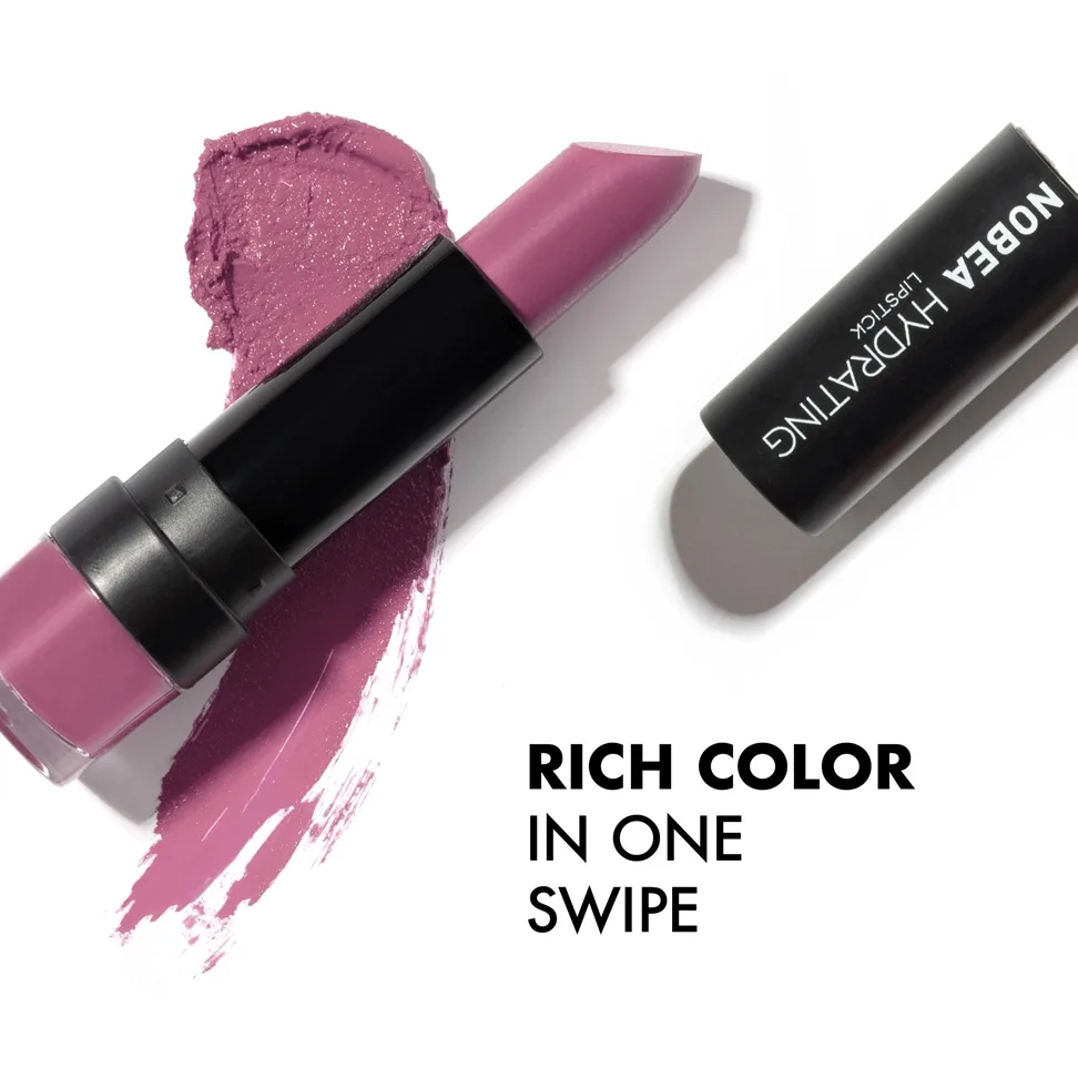 NOBEA Day-to-Day Hydrating Lipstick kosteuttava huulipuna sävy Soft Plum #L10 4,5 g