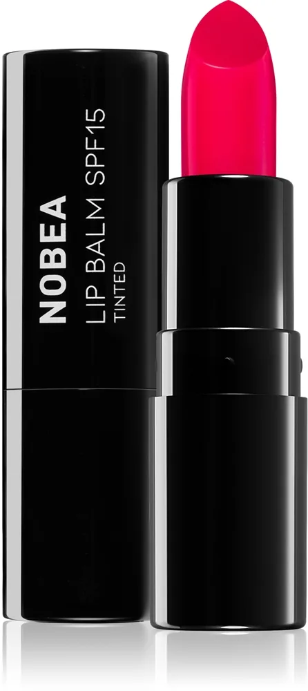 NOBEA Day-to-Day Lip Balm SPF 15 Tinted Læbepomade SPF 15 #L02 Cherry red 4 g
