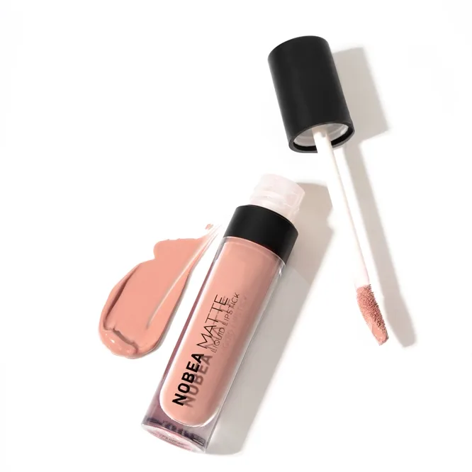 NOBEA Day-to-Day Matte Liquid Lipstick nestemäinen mattahuulipuna sävy Cool Pink #M01 7 ml