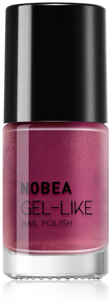NOBEA Metal Gel-like Nail Polish Geleeffekt neglelak Skygge Pearl cherry #N55 6 ml