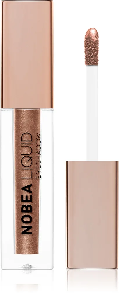 NOBEA Metal Liquid Eyeshadow nestemäinen luomiväri sävy Coffee #E04 4 ml