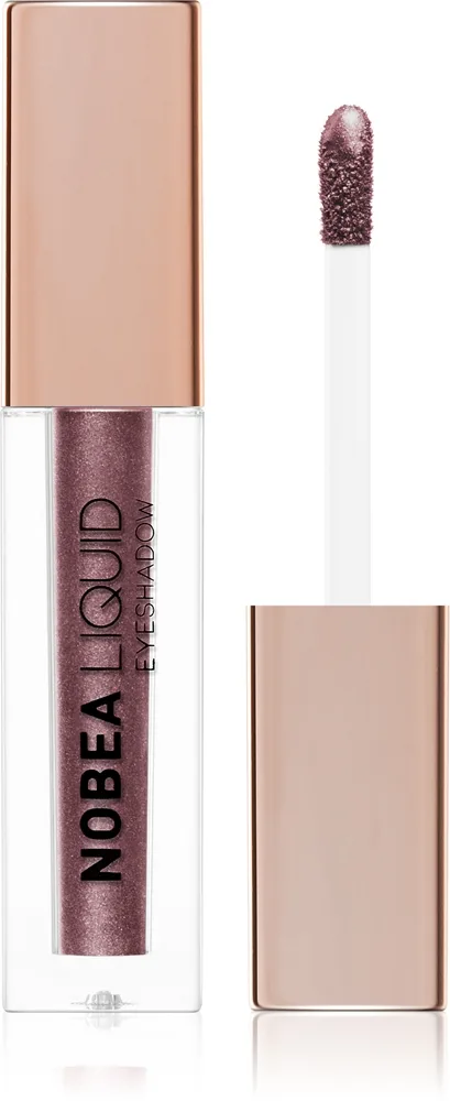 NOBEA Metal Liquid Eyeshadow nestemäinen luomiväri sävy Sparkling Grape #E07 4 ml