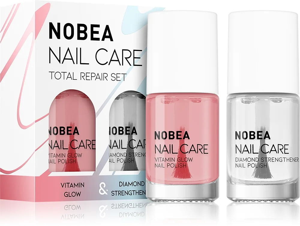 NOBEA Nail Care Diamond Strength Set neglelaksæt Total repair set