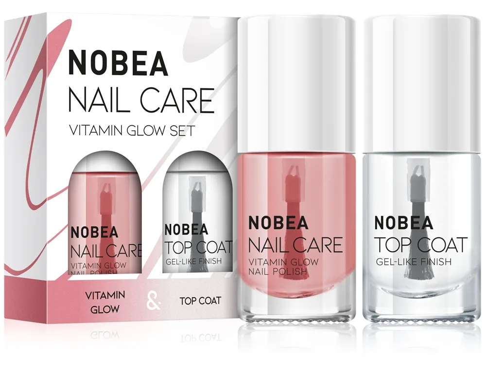 NOBEA Nail Care Vitamin Glow Set kynsilakkasetti Vitamin glow set