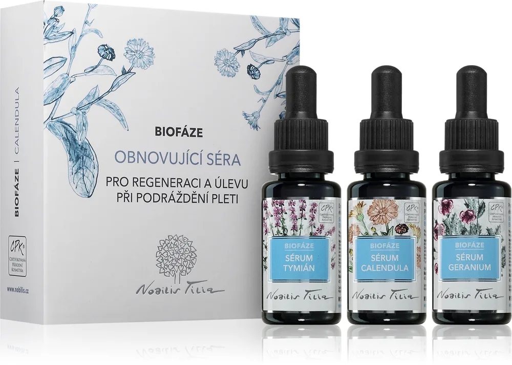 Nobilis Tilia Biofáze Obnovující Séra lahjasetti ihon rauhoittamiseen