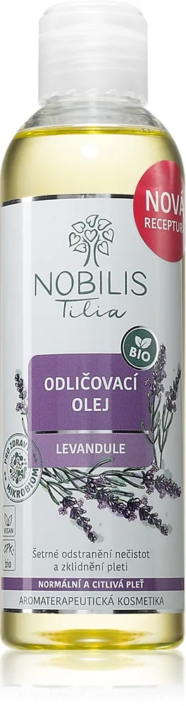 Nobilis Tilia Odličovací Olej Levandule meikinpoistoöljy, Laventeli rauhoittava vaikutus 200 ml