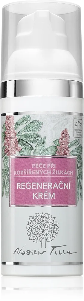 Nobilis Tilia Péče Při Rozšířených Žilkách Regenerační Krém elvyttävä voide laajentuneisiin ja katkeileviin verisuoniin 50 ml