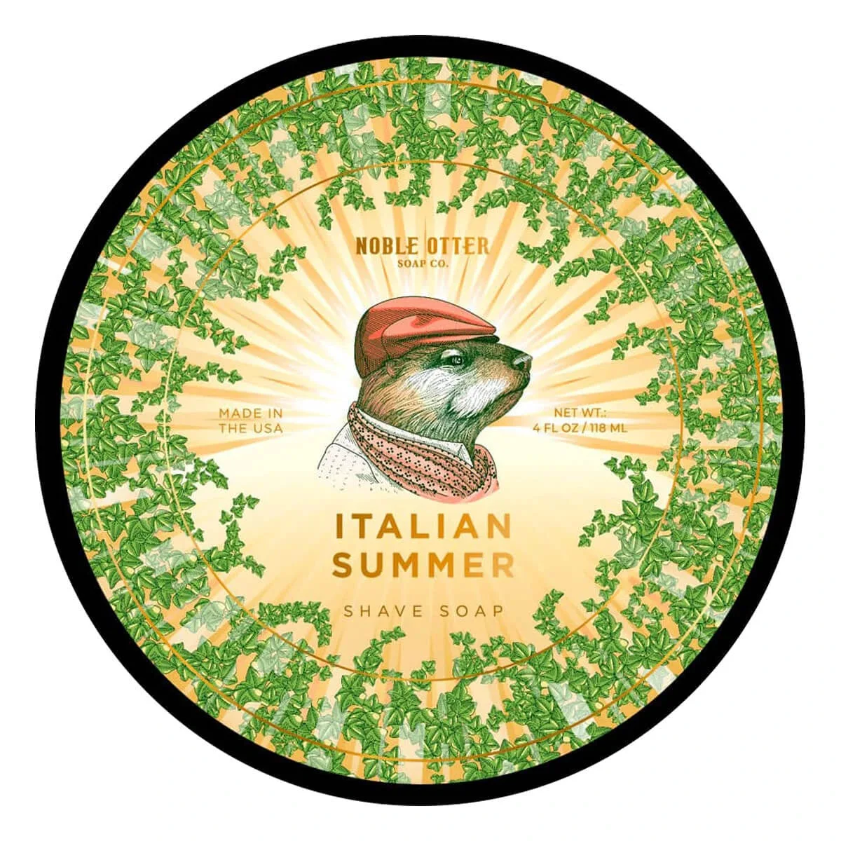 Noble Otter Barbersæbe, Italian Summer, 118 ml.
