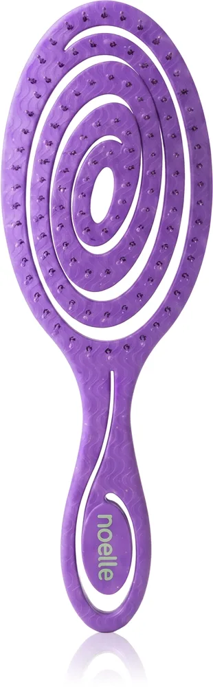Noelle Hairbrush litteä harja Purple Spiral 1 kpl