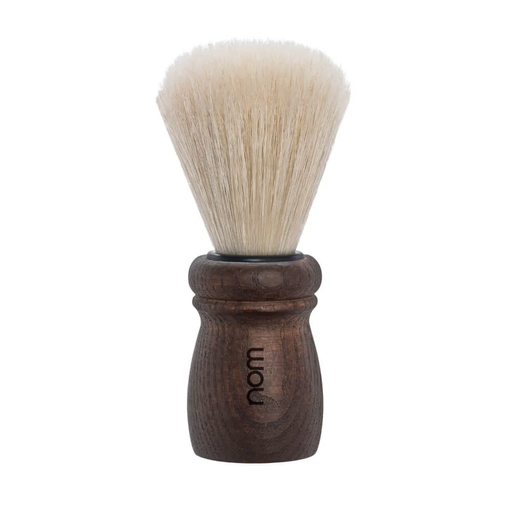 NOM ALFRED Shaving Brush Natural Bristle Dark Ash