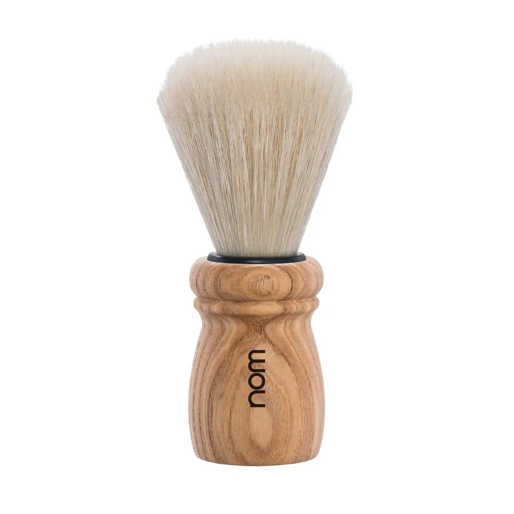 NOM ALFRED Shaving Brush Natural Bristle Pure Ash