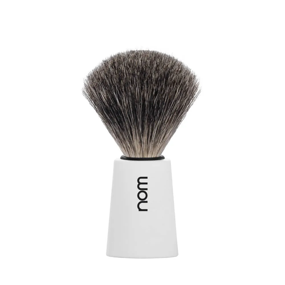 nom shaving Barberkost, CARL, Pure Badger, White