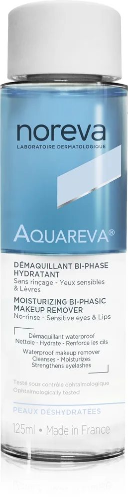Noreva Aquareva Moisturizing Bi-Phasic Makeup Remover kaksivaiheinen meikinpoistoaine 125 ml