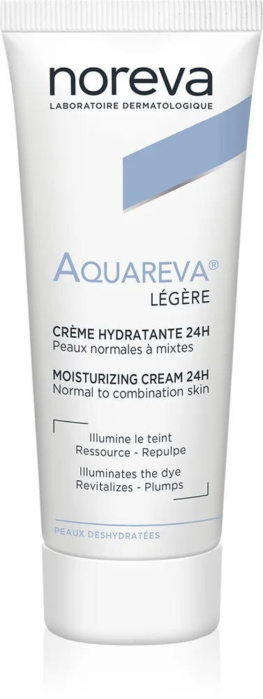 Noreva Aquareva Moisturizing Cream 24h Lätt fuktighetskräm 40 ml