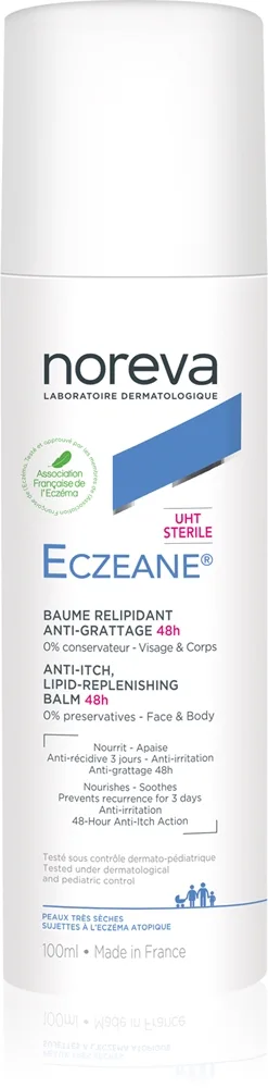 Noreva Eczeane Anti-Itch Lipid-Replenishing Balm 48H Beroligende balsam til tør og atopisk hud 100 ml