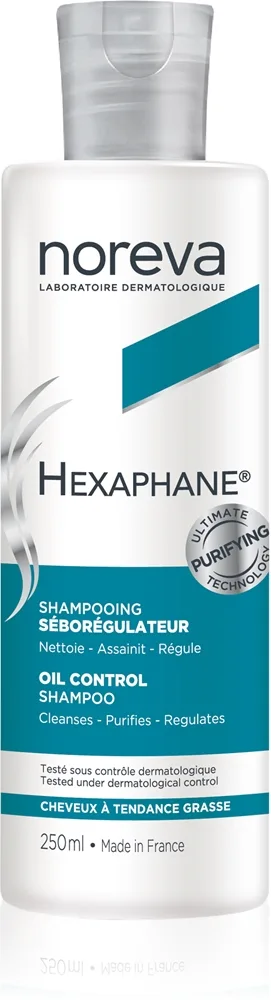 Noreva Hexaphane Oil Control Shampoo shampoo rasvaiselle päänahalle 250 ml