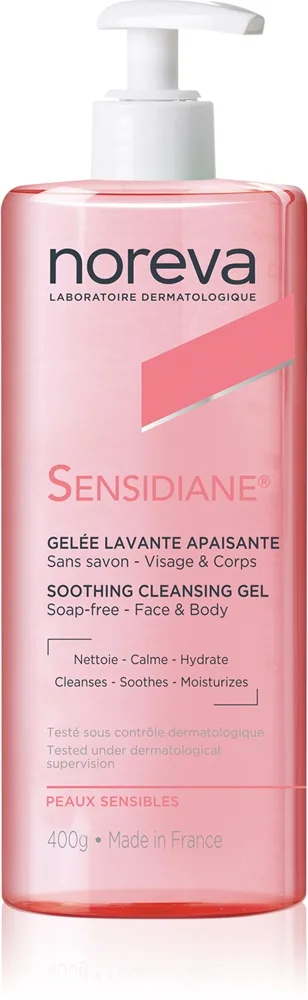 Noreva Sensidiane Soothing Cleansing Gel Lindrande rengörings-gel 400 g