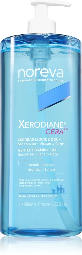 Noreva Xerodiane® Cera Gentle Foaming gel Mild rensegel Til tør og sensitiv hud 1000 ml