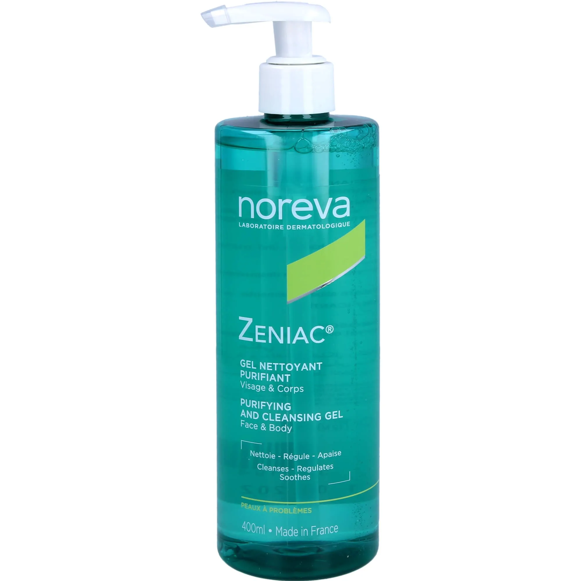 Noreva Zeniac Reinigungsgel 400 ml - Mildes klärendes Reinigungsgel