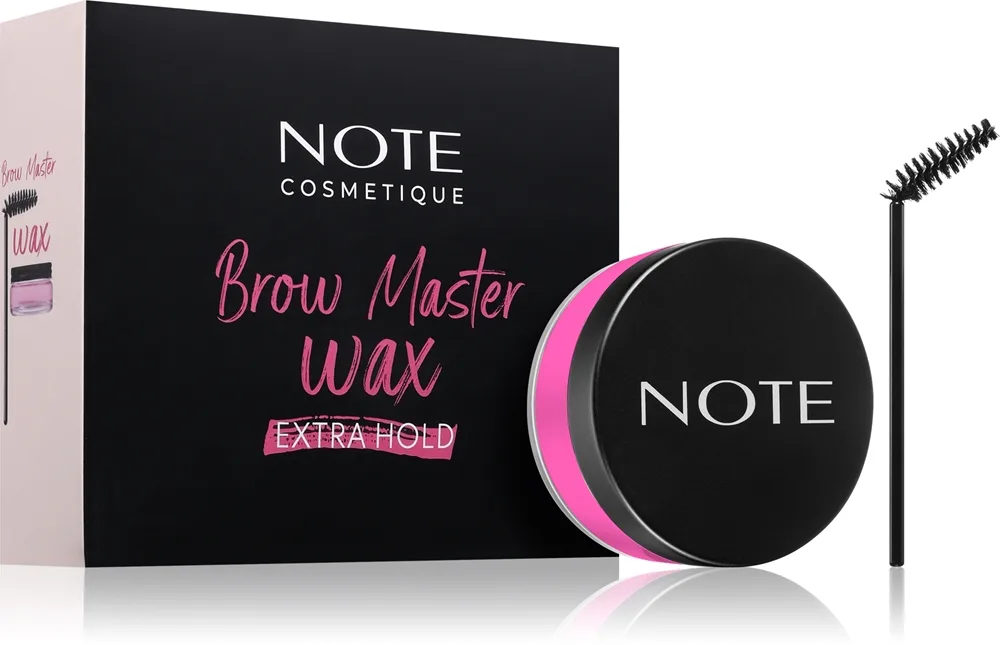 Note Cosmetique Brow Master Wax fixerande vax till ögonbrynen med borste 50 ml
