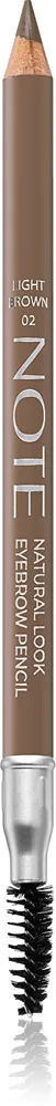 Note Cosmetique Natural Look Ögonbrynspenna med borste 02 Light Brown 1,08 g