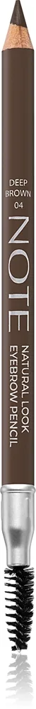 Note Cosmetique Natural Look Ögonbrynspenna med borste 04 Deep Brown 1,08 g