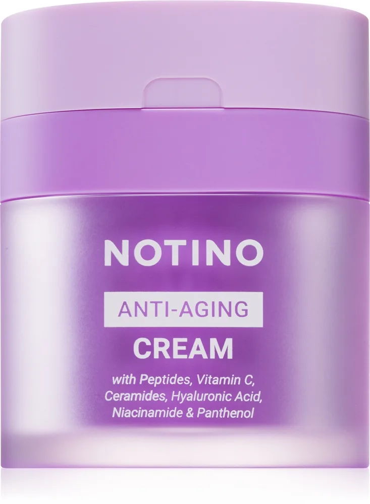 Notino Anti-Aging Cream with Peptides, Vitamin C, Ceramides, Hyaluronic Acid, Niacinamide & Pantheno Dag og natcreme med anti-aldringseffekt 50 ml