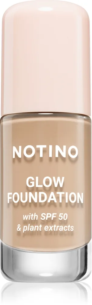Notino Glow Foundation With SPF 50 & Plant Extracts Lysende foundation SPF 50 01 Light Medium Neutral 30 ml