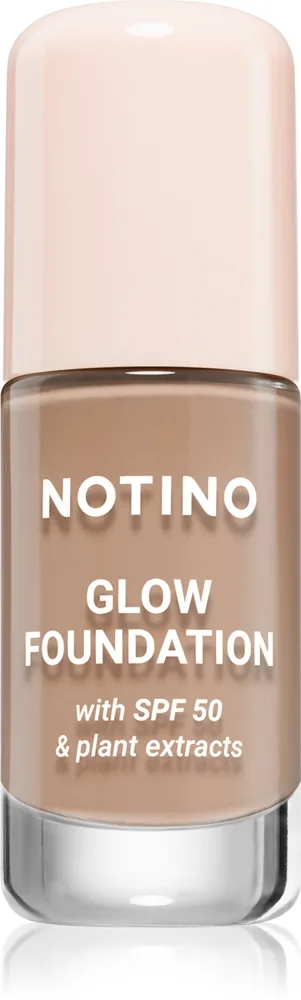 Notino Glow Foundation With SPF 50 & Plant Extracts Lysende foundation SPF 50 01 Medium Cool 30 ml