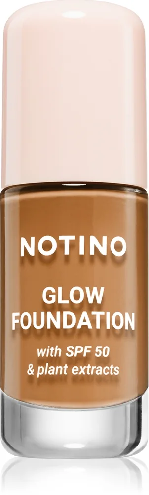 Notino Glow Foundation With SPF 50 & Plant Extracts Lysende foundation SPF 50 01 Medium Deep Warm 30 ml