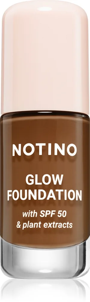 Notino Glow Foundation With SPF 50 & Plant Extracts Lysende foundation SPF 50 02 Deep Warm 30 ml