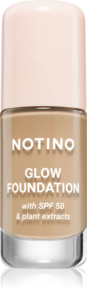 Notino Glow Foundation With SPF 50 & Plant Extracts Lysende foundation SPF 50 02 Light Medium Warm 30 ml