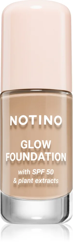 Notino Glow Foundation With SPF 50 & Plant Extracts Lysende foundation SPF 50 02 Light Neutral 30 ml