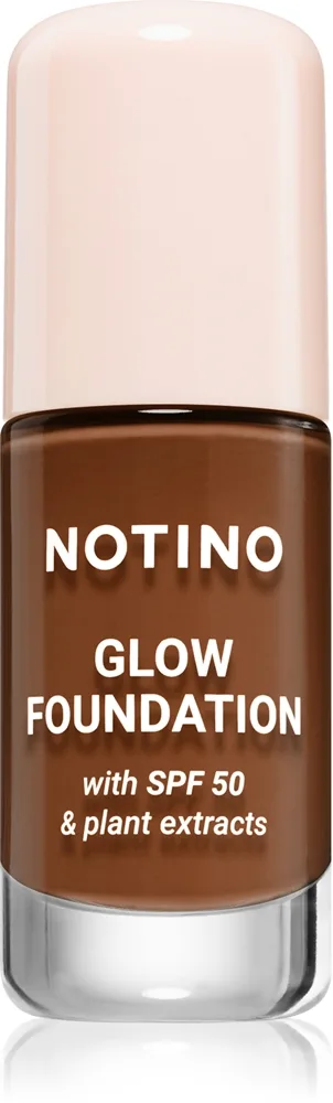 Notino Glow Foundation With SPF 50 & Plant Extracts Lysende foundation SPF 50 03 Deep Warm 30 ml