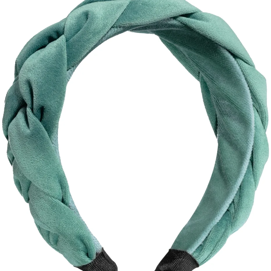 Notino Grace Collection Braided velvet headband hårdiadem 1 st.