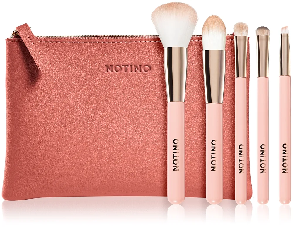 Notino Joy Collection Brush set with pouch Travel Brush Set