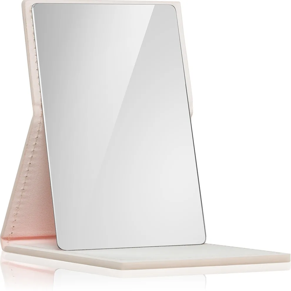 Notino Mirrors Compact Mirror kosmeettinen peili Leatherette Beige 1 kpl