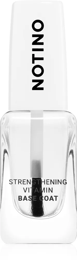 Notino Nail Care Strengthening Vitamin Base Coat hoitava kynsilakka sisältää A-, C- ja E-vitamiineja 10 ml