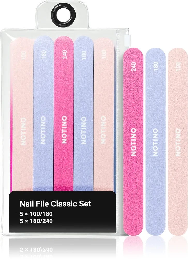 Notino Nail File Classic Set 100/180x5 180/240x5 kynsiviilasetti