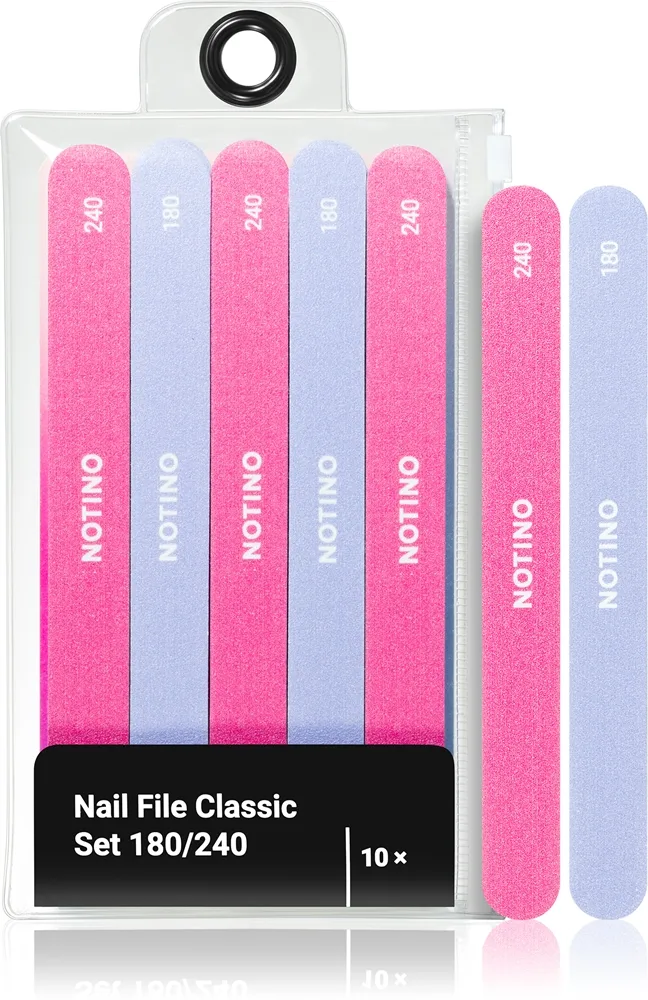 Notino Nail File Classic Set 180/240 kynsiviilasetti