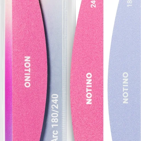 Notino Nail Tools Nail File Arc klassinen kynsiviila kahdella karkeudella 180/240 1 kpl