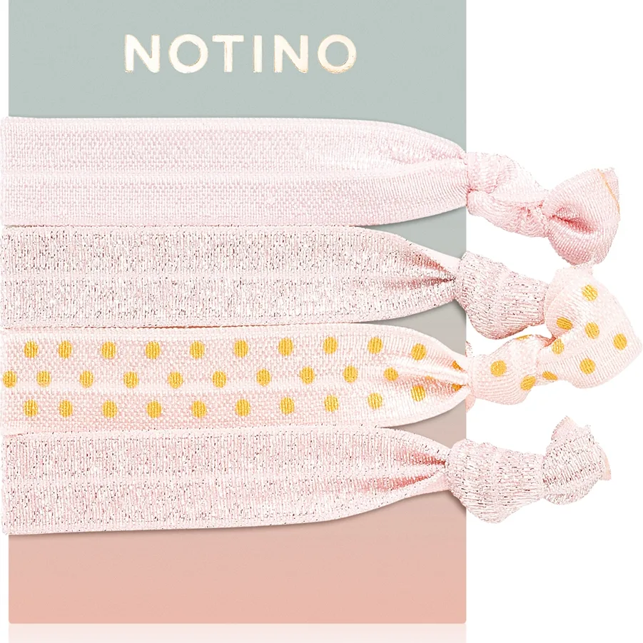 Notino Pastel Collection Hair elastics Hårsnoddar Orange 4 st.