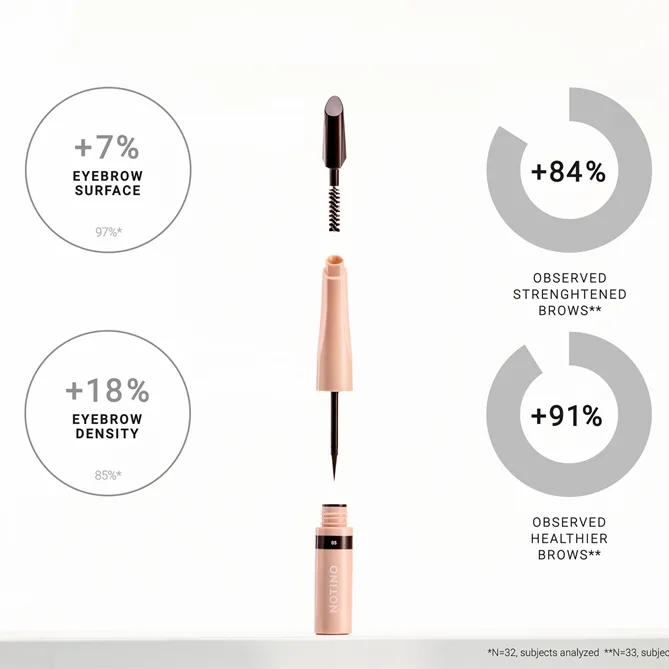 Notino Serum-Infused Lifeproof Eyebrow Liner flytande eyeliner för ögonbryn med serum 05 Graphite 2.8 ml