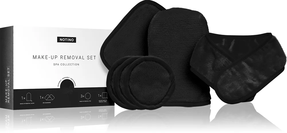 Notino Spa Collection Make-up removal set makeupfjernersæt i mikrofiber Black