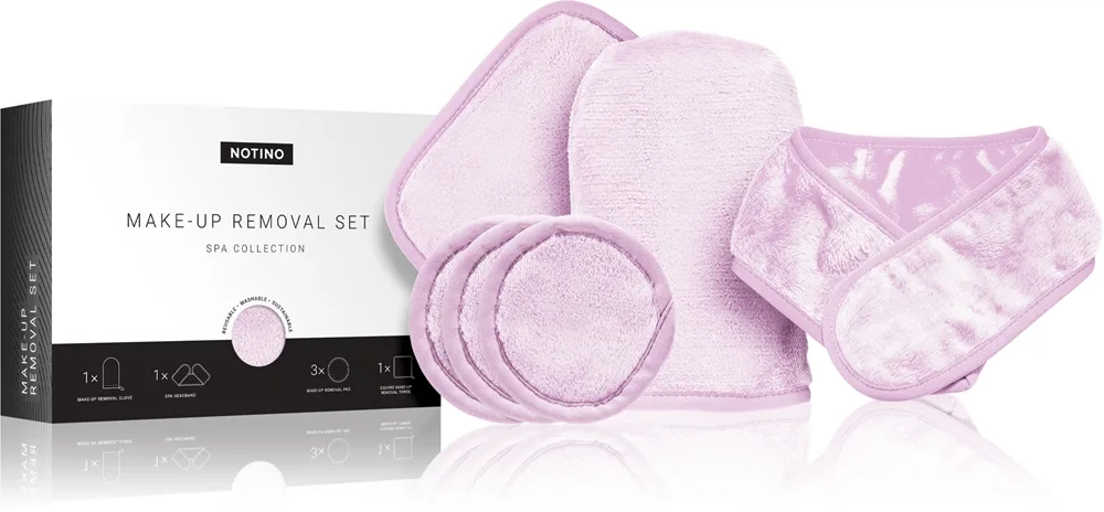 Notino Spa Collection Make-up removal set makeupfjernersæt i mikrofiber Lilac