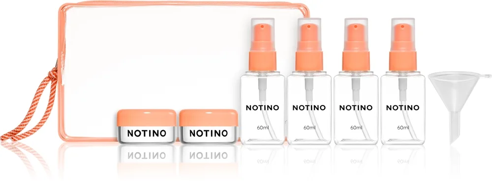 Notino Travel Collection Travel Bottle Set matkapullot Black