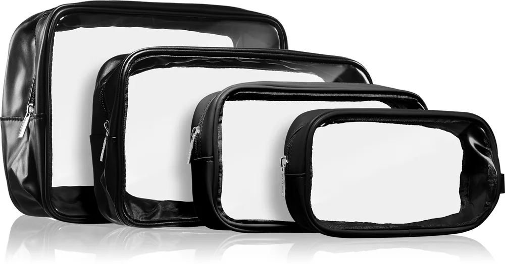 Notino Travel Collection Clear Organizer Set matkasetti Black